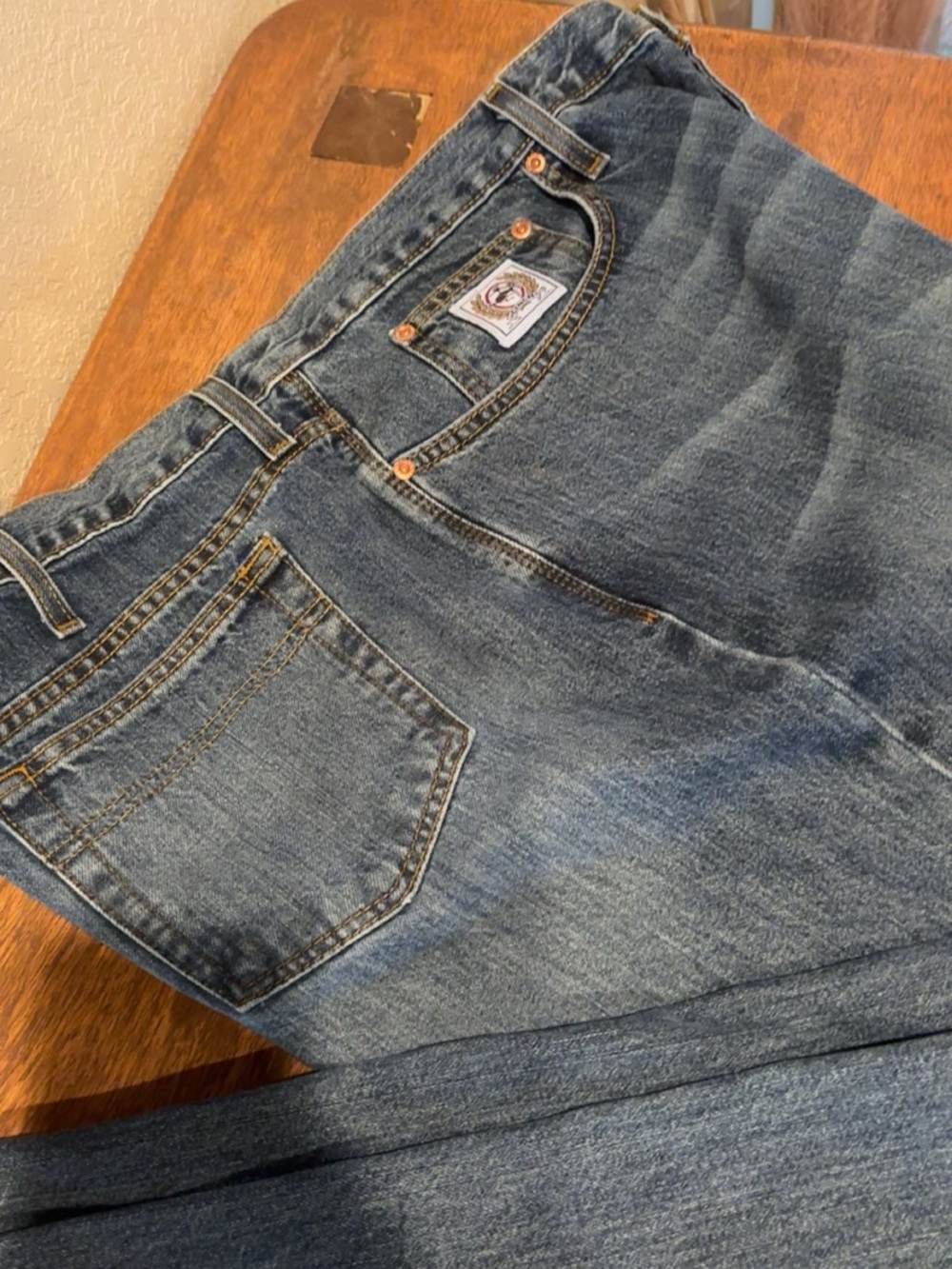 Cinch Men's Medium Blue Relaxed Fit - white label